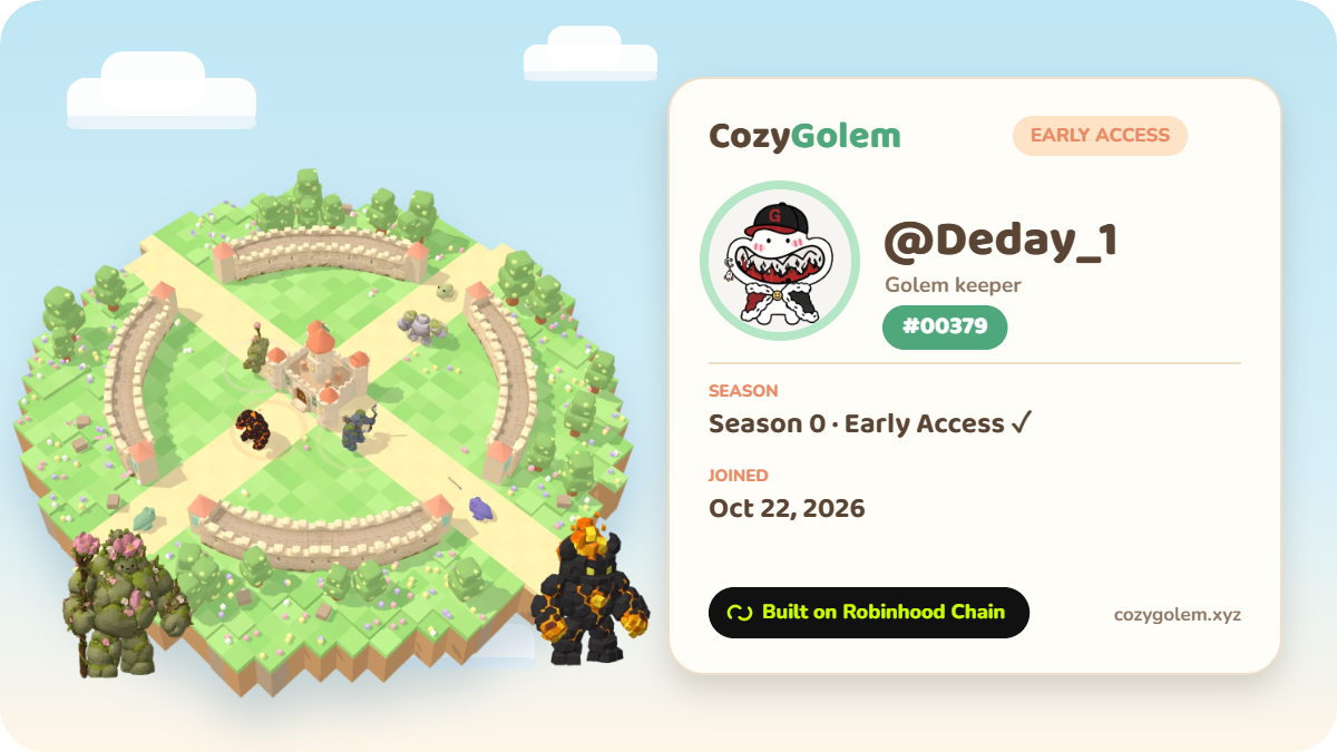 Golem keeper #00379 · CozyGolem Early Access